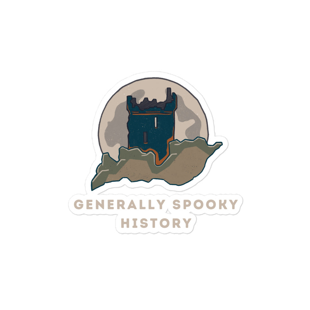 Generally Spooky History Logo Sticker