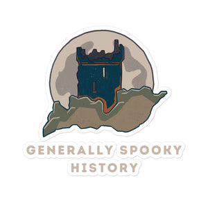 Generally Spooky History Logo Sticker