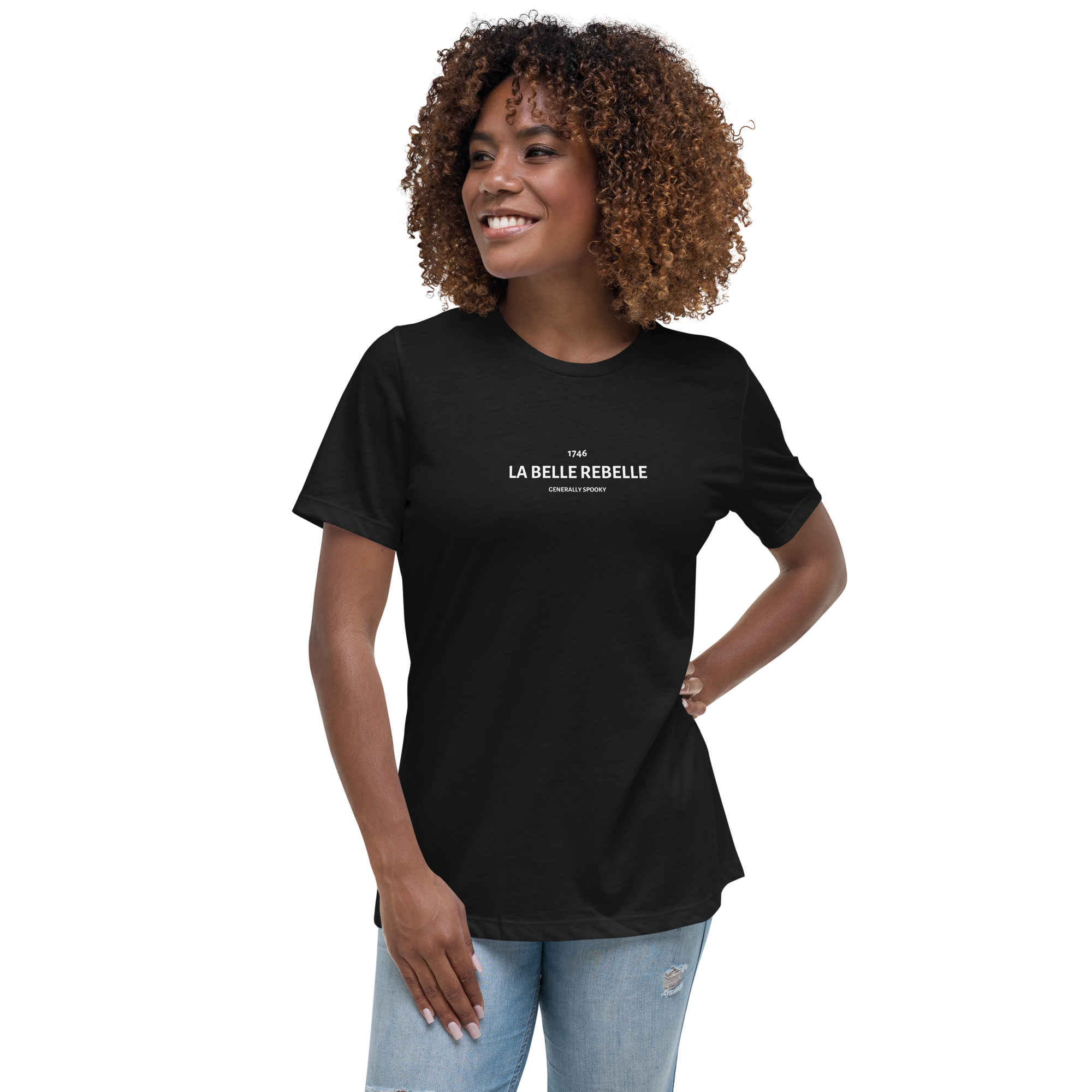 La Belle Rebelle Black Relaxed T-Shirt - Unisex